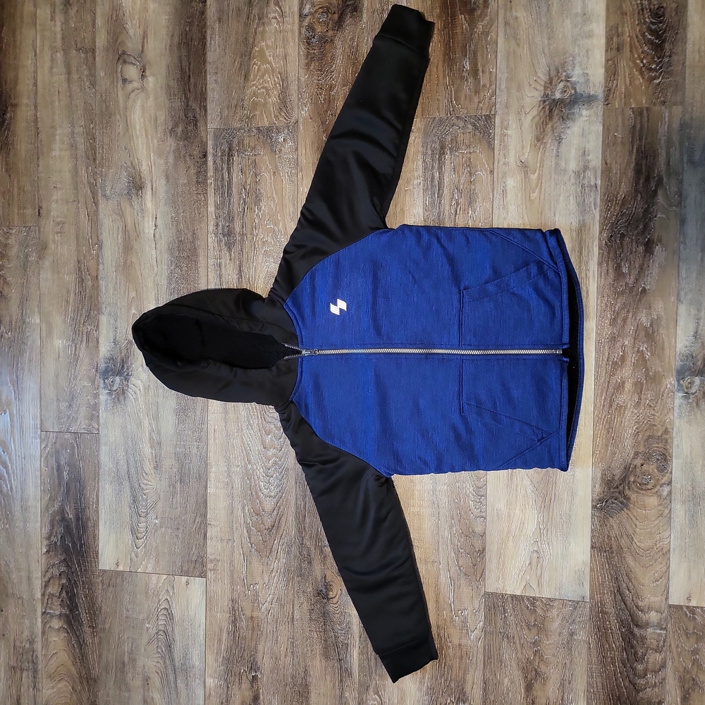 Sherpa lined zip up hoodie